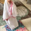 kids pink praying clothes with pompoms