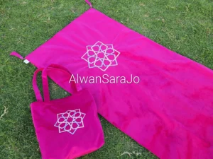 pink taraweeh rug bag ramadan1