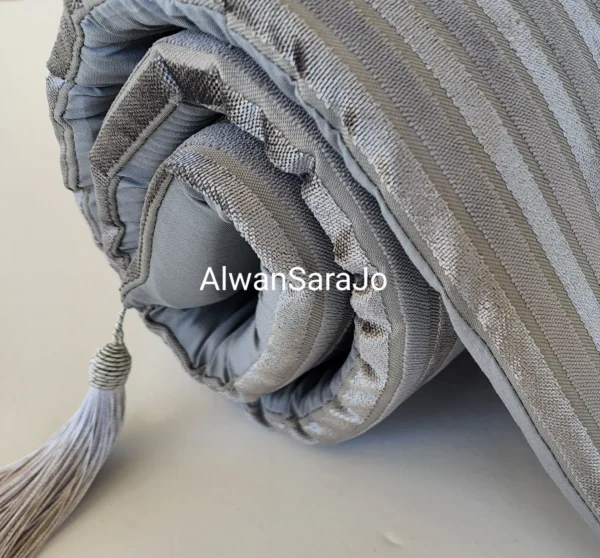 silver prayerrug thick padded alwansara