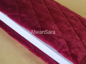 Quran fabric cover alwansara burgundy red 1
