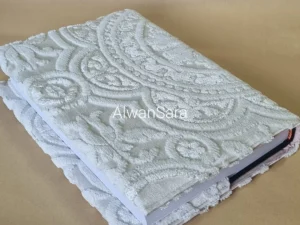 Quran fabric cover alwansara offwhite 1