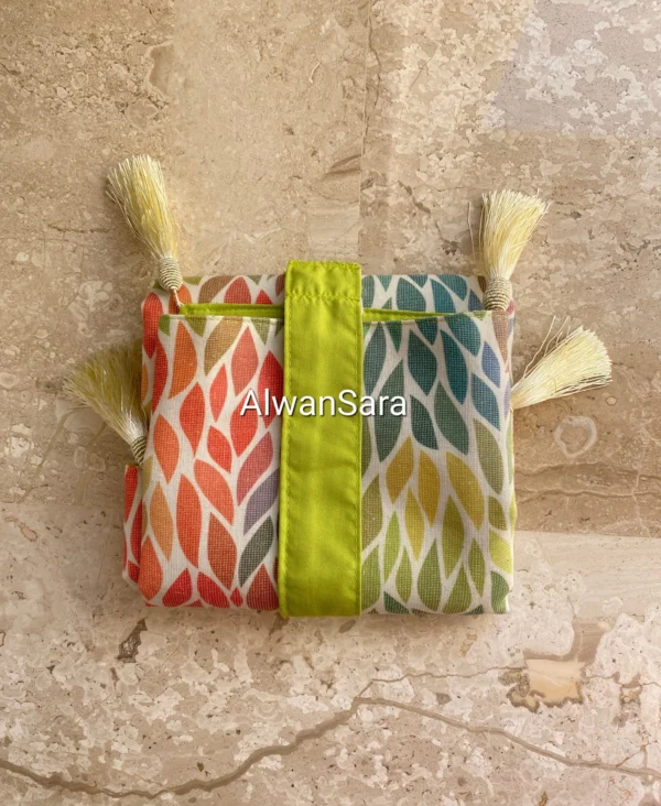 foldable portable green prayerrug alwansara