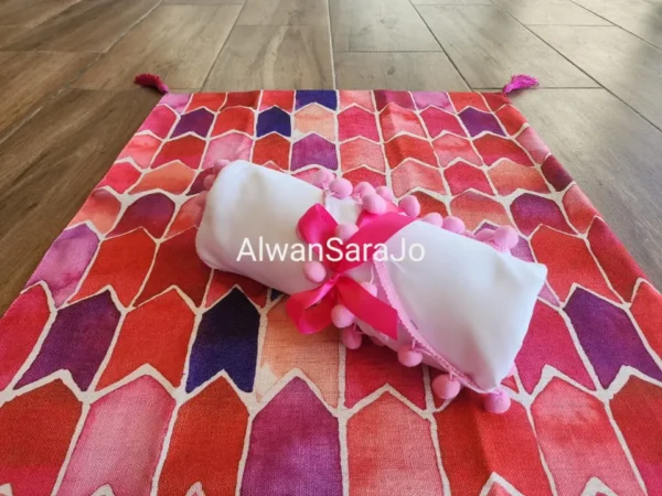 prayer rug girls pink alwansara