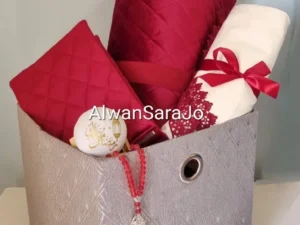 red praying giftset package alwansara