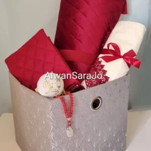 red praying giftset package alwansara