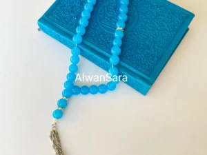 مسبحة tasbeeh prayerbeads alwansara blue5